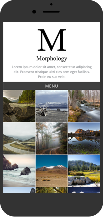 Morphology - Mobile friendly minimalist portfolio theme for creative professionals