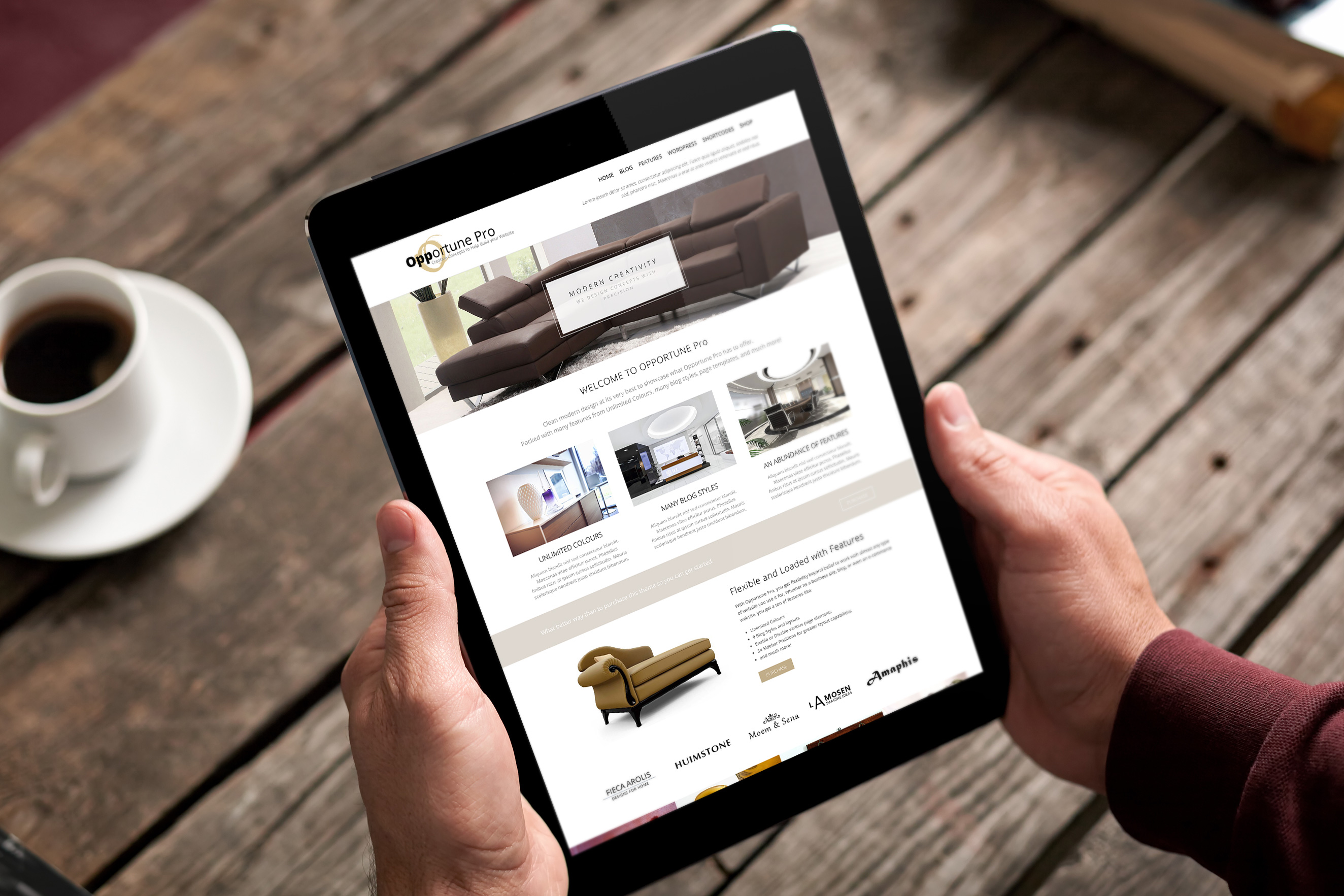 Opportune - A multipurpose theme designed for a variety of businesses